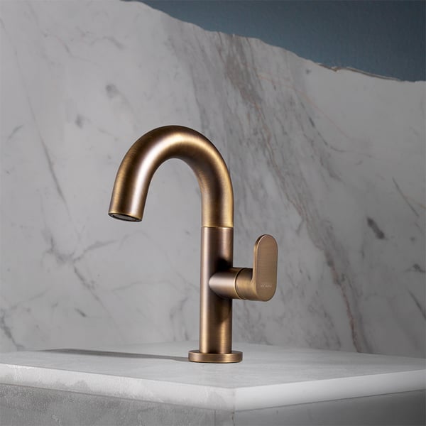 Μπαταρία νιπτήρος Slim Antique Brass 500010-221